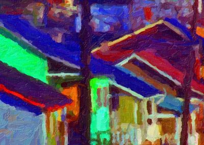 abstract of several houses
